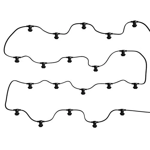 Guirlande Guinguette 10m 20 ampoules B22 chainable etanche (Sans Ampoules)