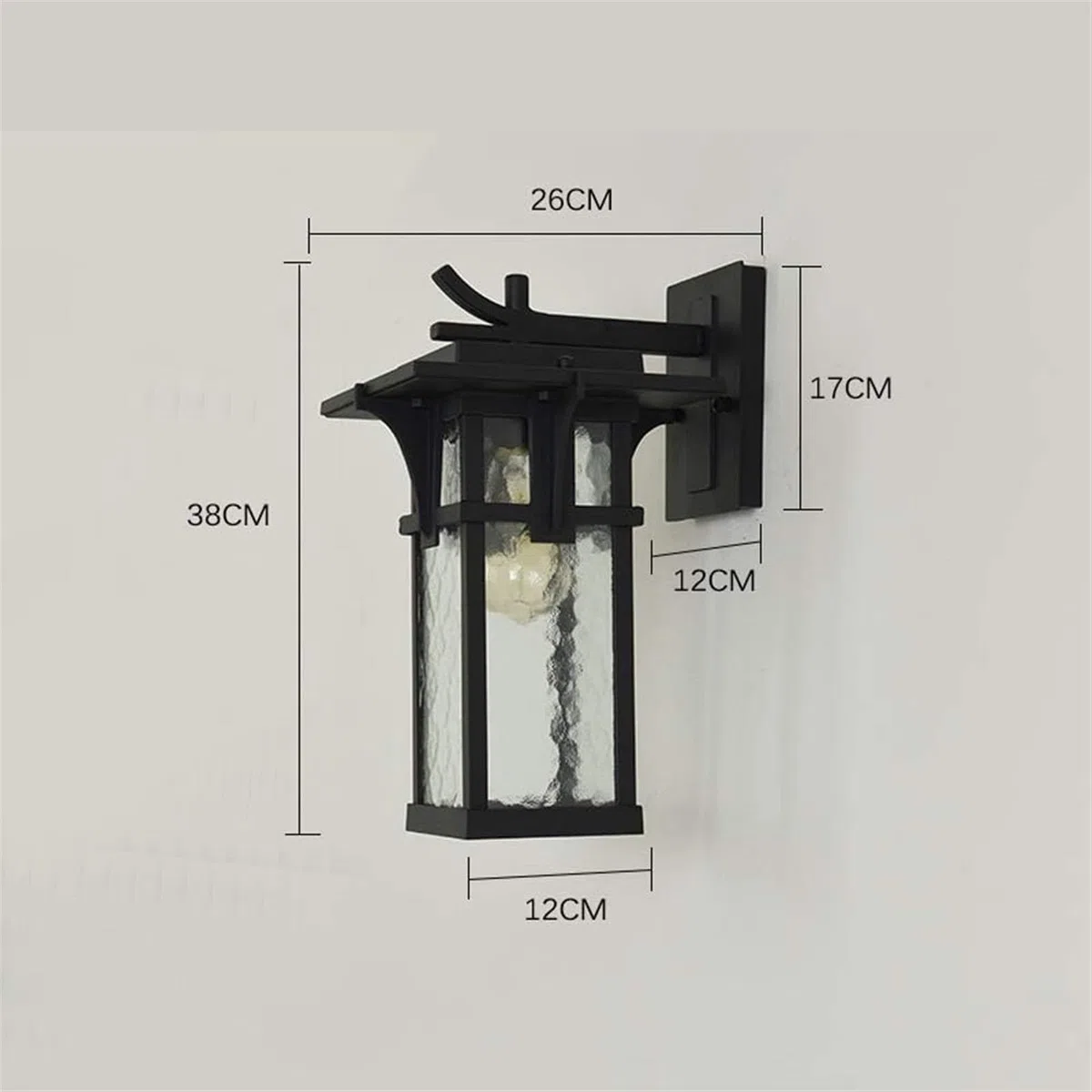 Appliques murales d'extérieur, Applique Murale d'extérieur, luminaire de Porche, Lampe Murale étanche pour Jardin, terrasse, Balcon, luminaire extérieur Design Lanterne Cage