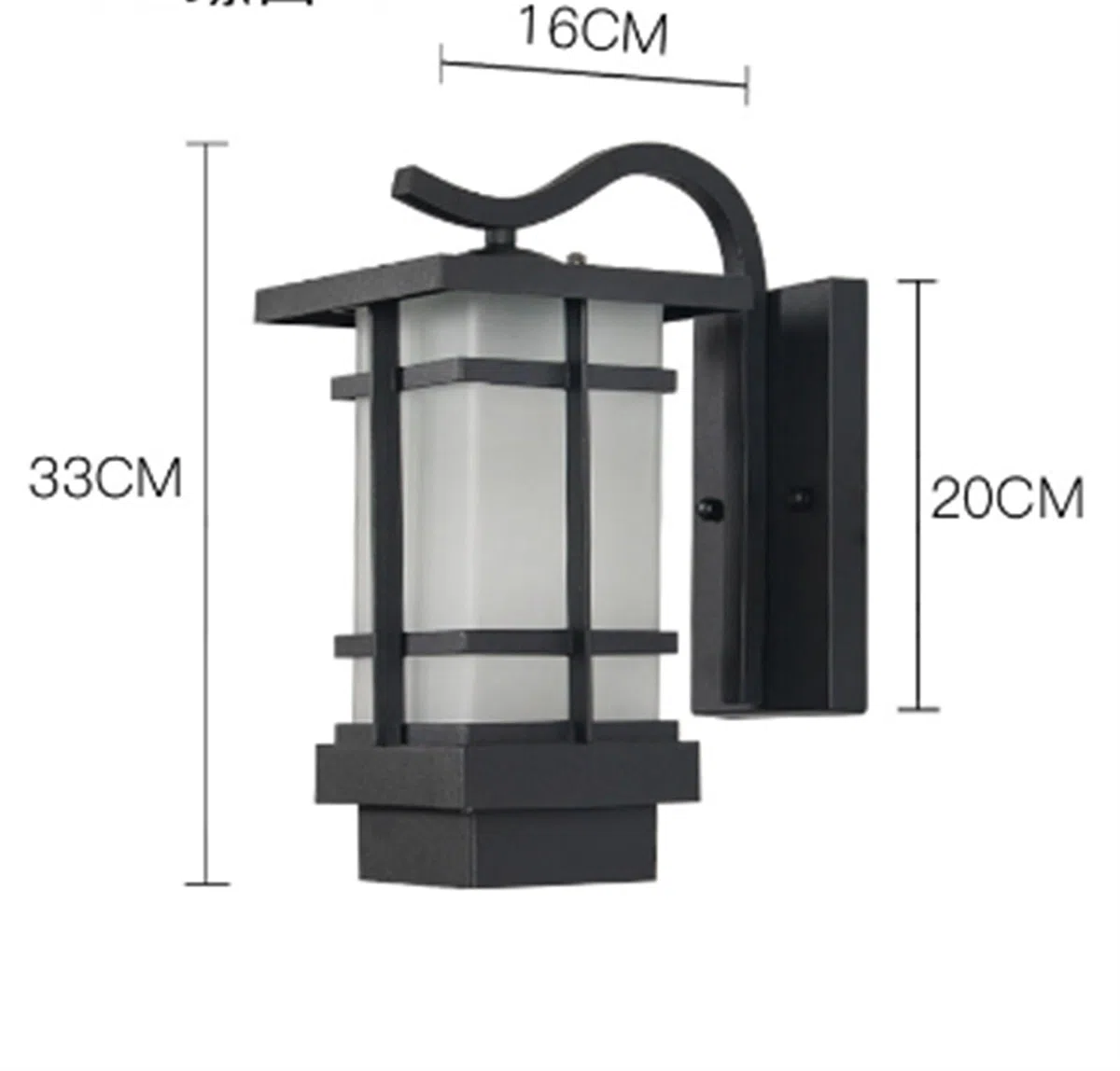 Applique Murale d'extérieur, luminaire Mural IP65 pour Porche, luminaire Mural de Ferme E27, Applique Murale en Verre pour Jardin, terrasse, Balcon